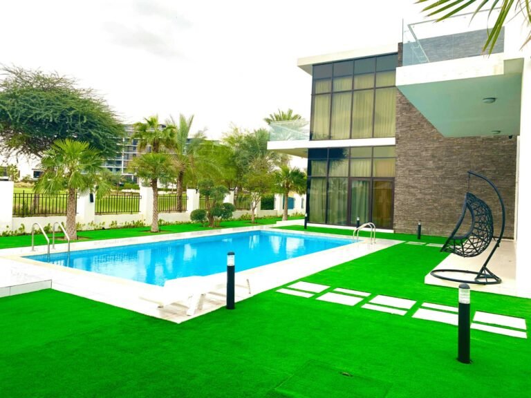Villa Backyard View with pool andlandscape